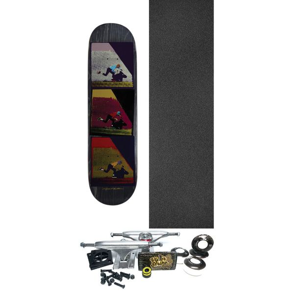 Foundation Skateboards Push Triple Skateboard Deck - 8.38" x 32.25" - Complete Skateboard Bundle